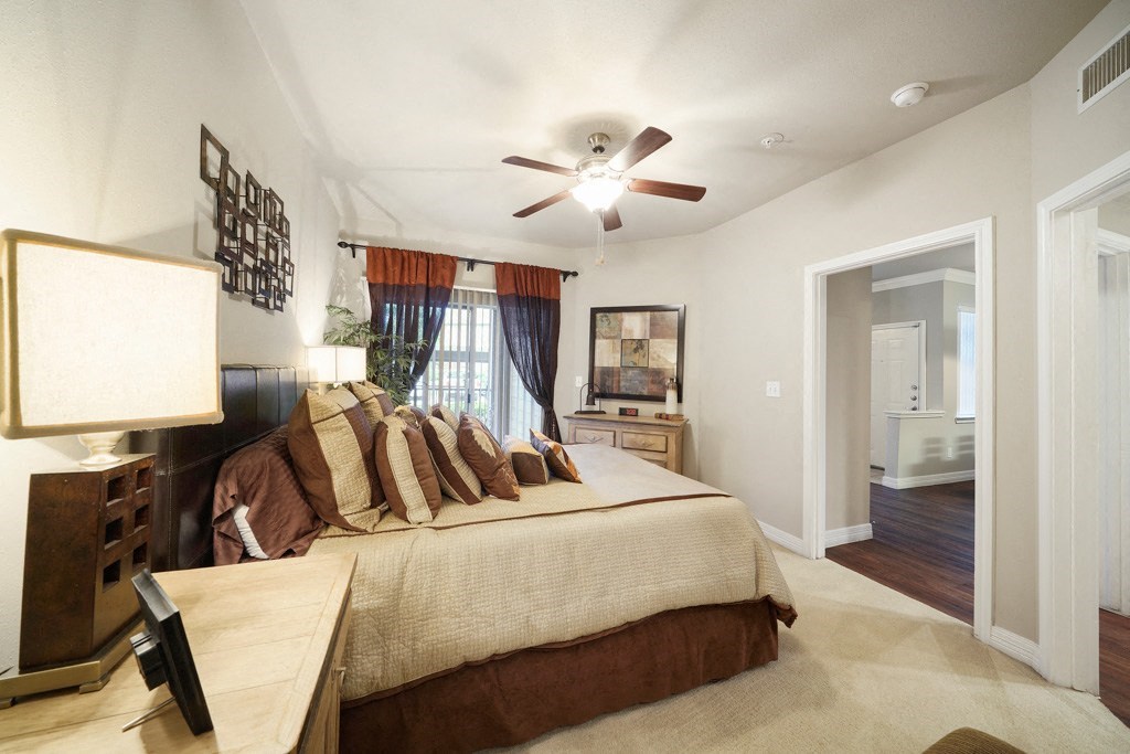 Bedroom Interior at River Pointe, Conroe, Texas