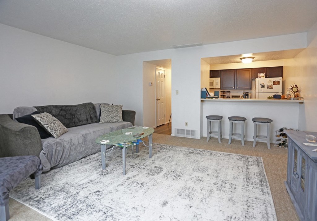 Spring Creek 2BR Remodel - Family Room at Spring Creek Townhomes, Springfield, IL