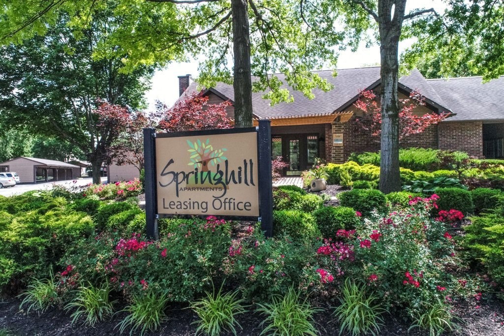 Property Signage at Springhill Apartments, Overland Park, Kansas