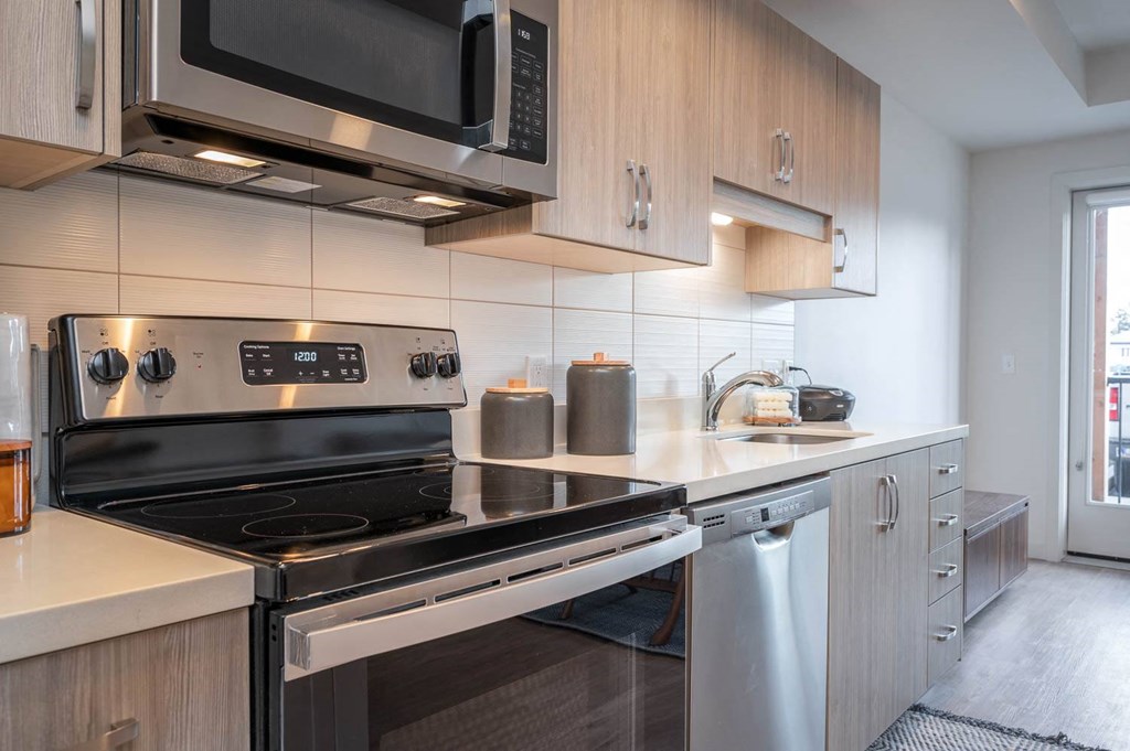 The Byway | Model #105 Spacious Kitchen with Stainless Steel Appliances