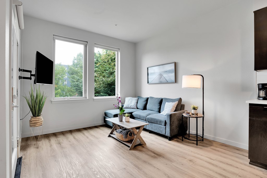 The 72nd Apartments | Studio Living Area