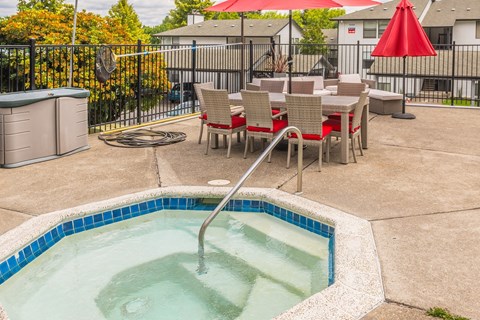 our apartments showcase a swimming pool