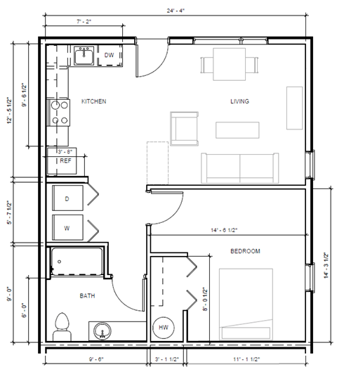 Douglas Grove | One Bed