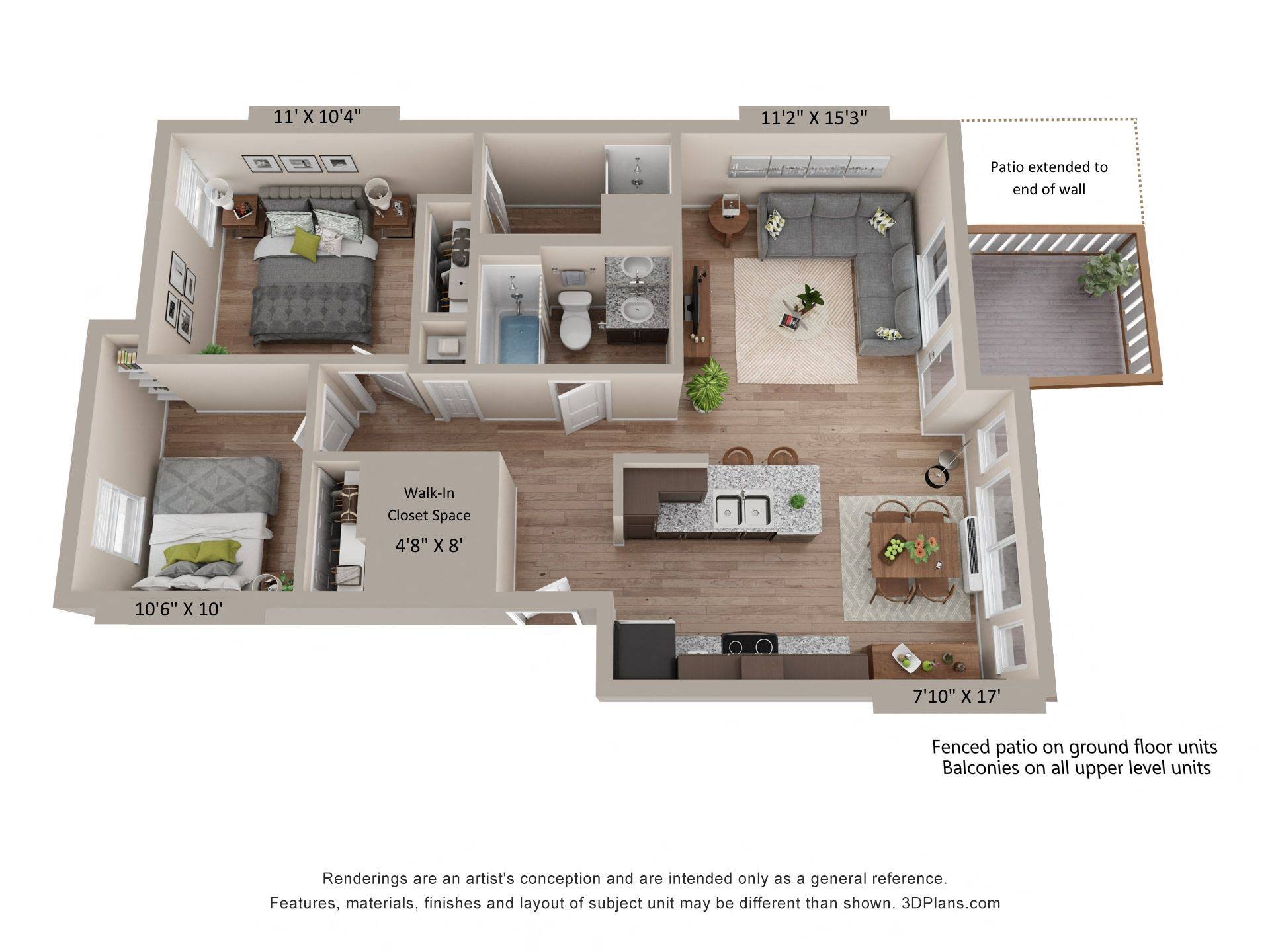 a floor plan is shown with a bedroom and a living room