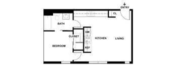 The Oliver | 1 Bedroom 