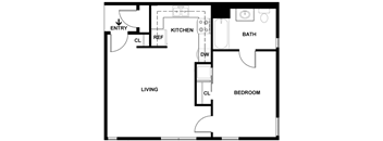 The Oliver | 1 Bedroom 