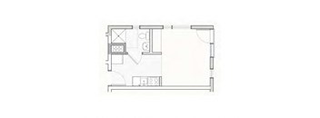 a floor plan of a small apartment