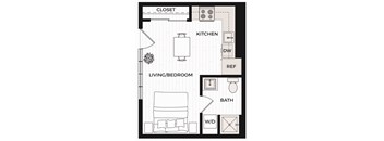 Studio A Floor Plan