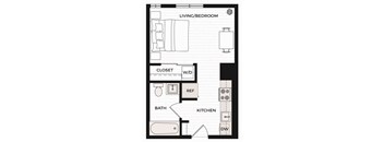 Studio C1 Floor Plan