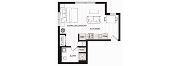 a floor plan of a small apartment
