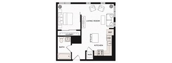 a floor plan of a small apartment