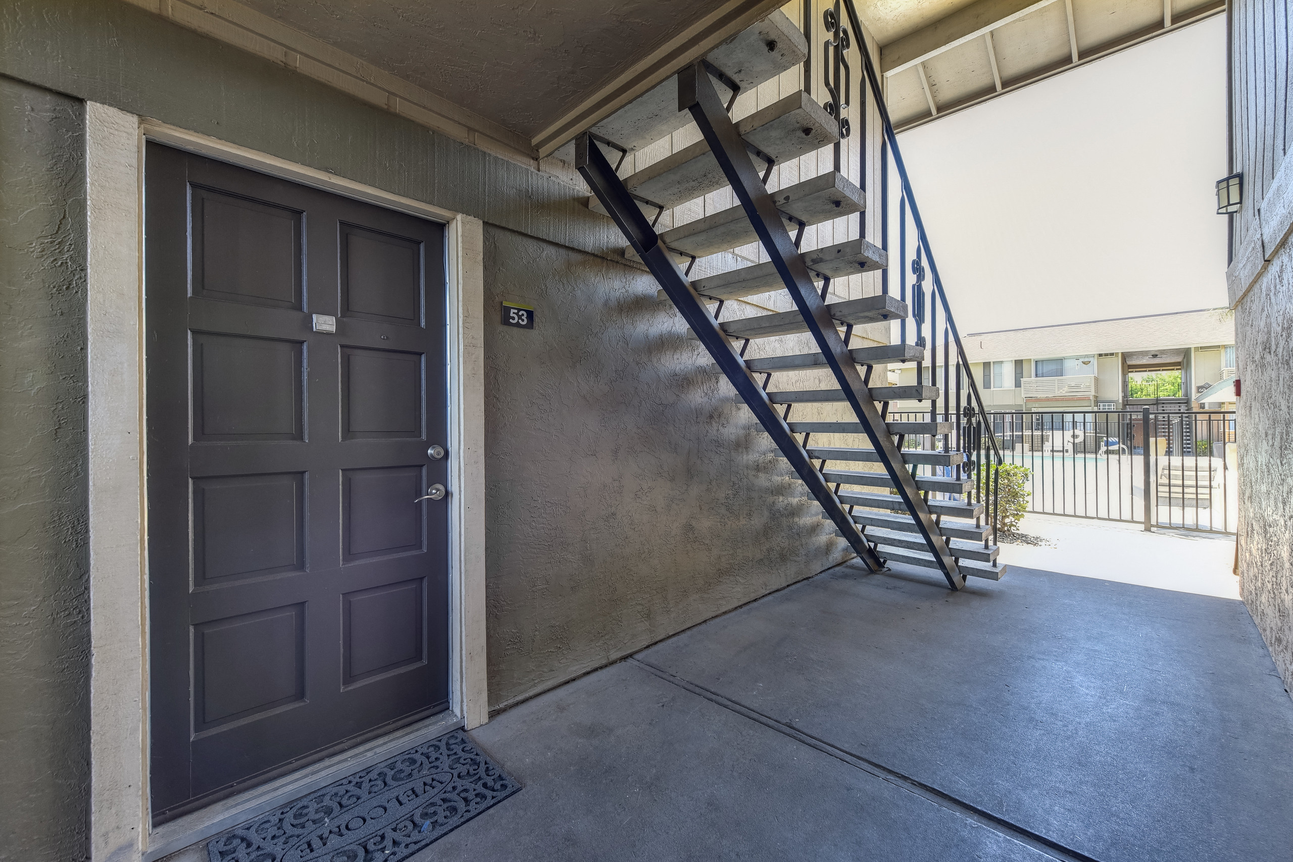 Ground floor entrance to One Bedroom/One Bathroom
