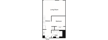 One Bed One Bath - A2