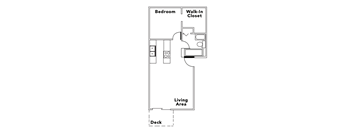 Countryside | 1x1 750 square feet