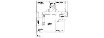 Countryside | 3x2 1,110 square feet