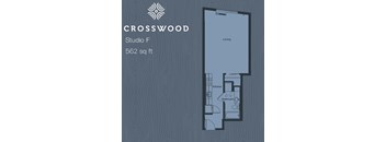 Crosswood Studio F 562 sqft