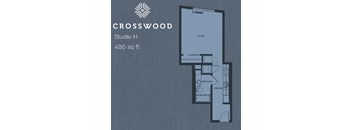 Crosswood Studio H 486 sqft