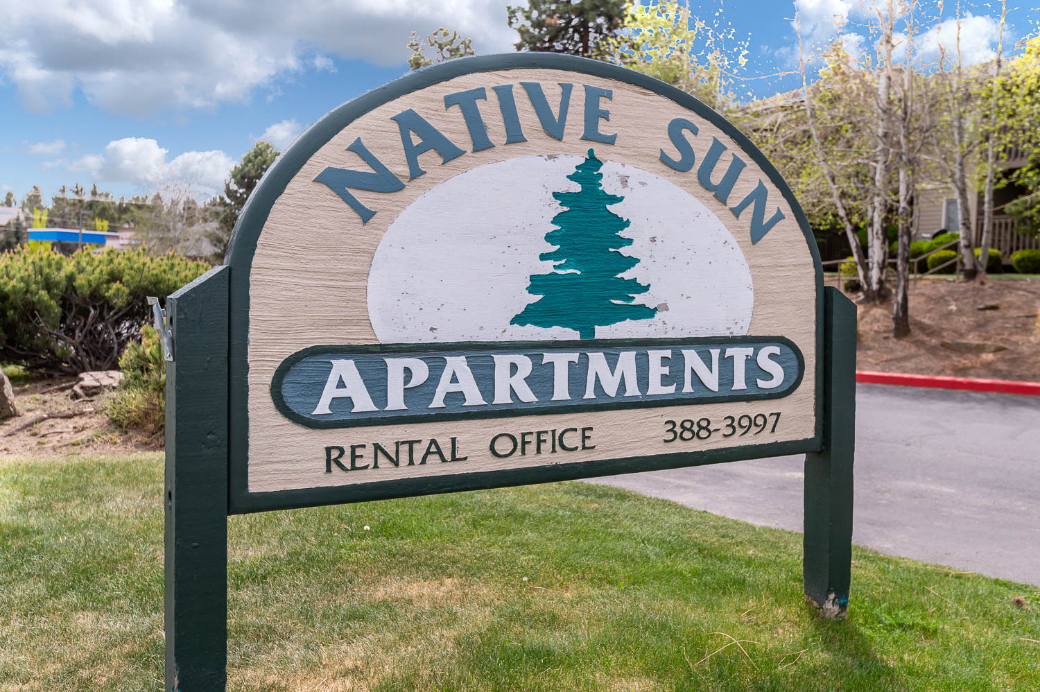 Native Sun Monument Sign