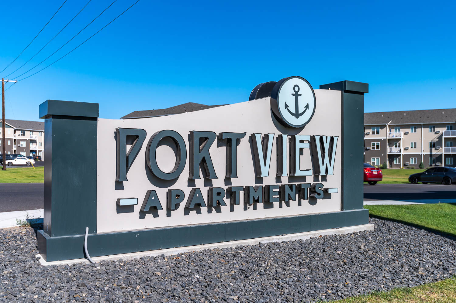 Port View Apartments | Monument Sign