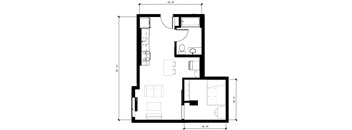 floor plan of the upper floor of the house