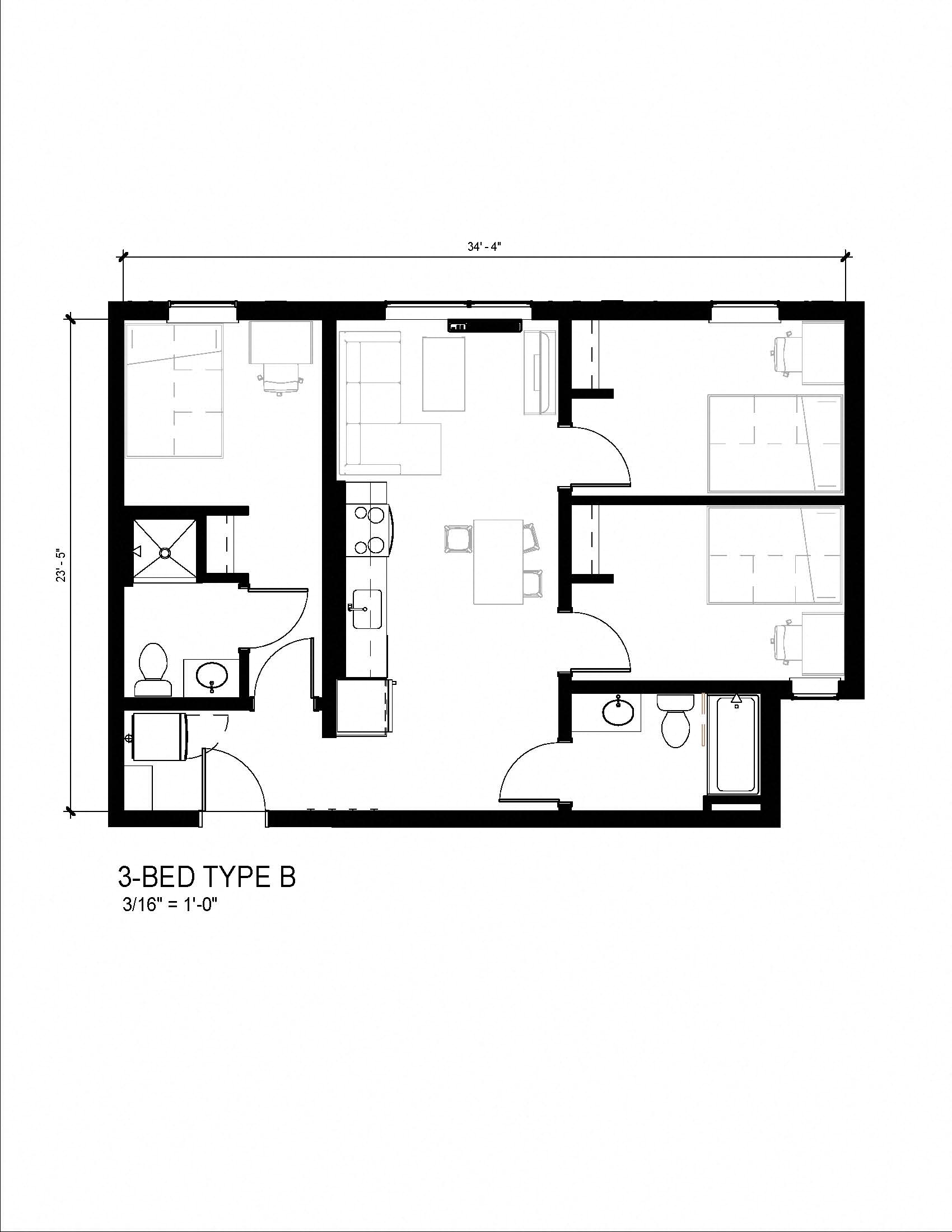 3 Bedroom B