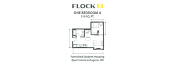 a floor plan of a small house with roommates