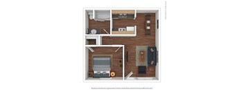 Gilbert Square | 1bd floorplan