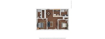 Gilbert Square | 2bd floorplan