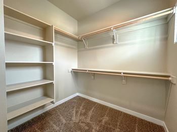 Large Walk-in Closets in Select Homes