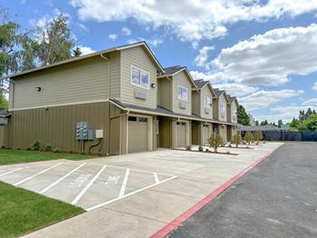 Attached Garage in Townhome Floorplan