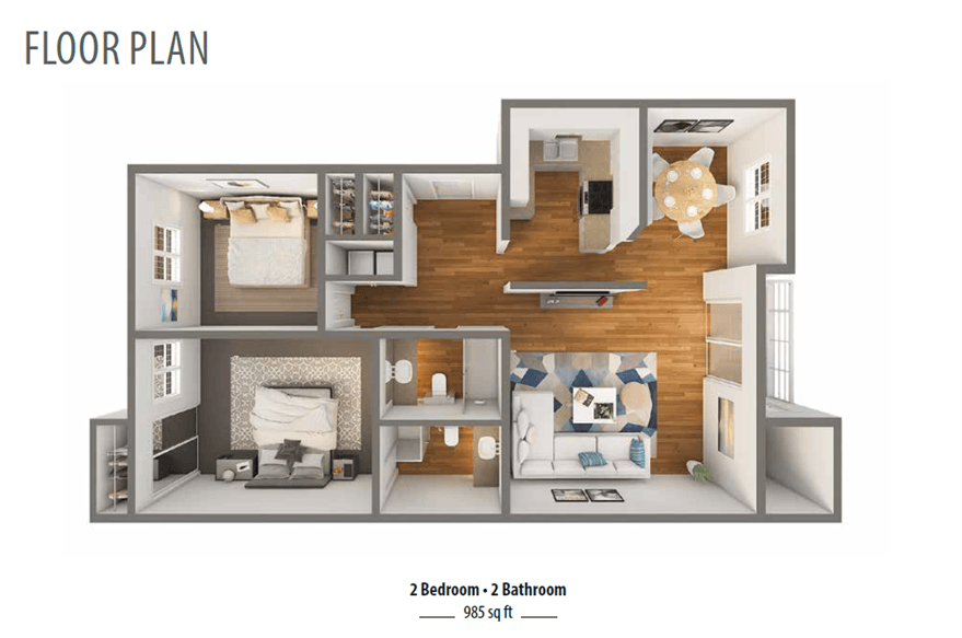 Mountain Knolls 3D Floor Plan