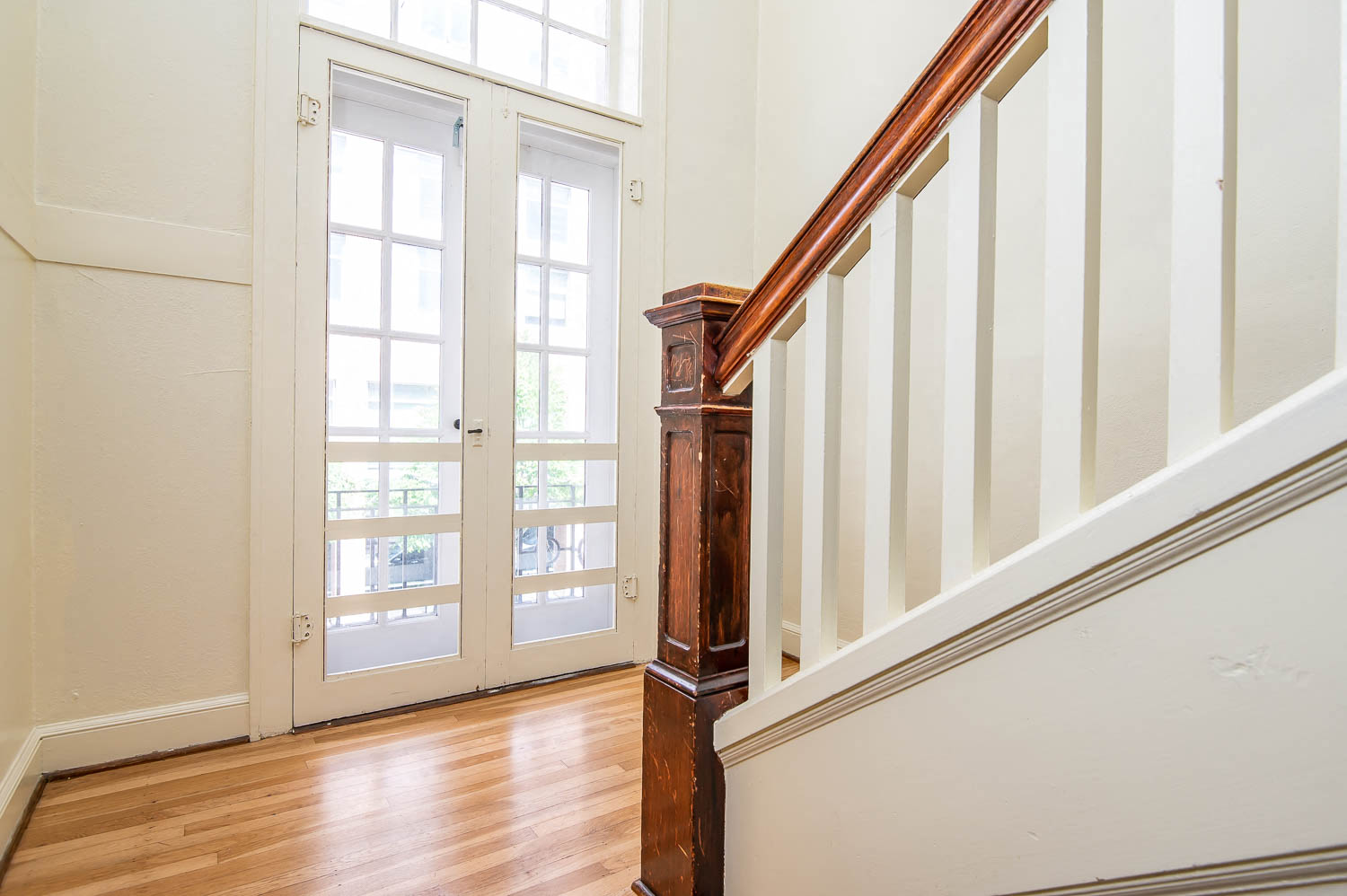 Palladian Apartments | View of Front Door through Window