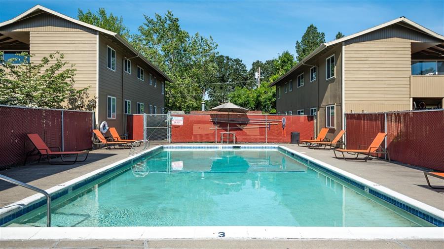 Seasonal Pool with outdoor seating