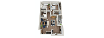 The Morgan | PDX F Two Bedroom Two Bathroom