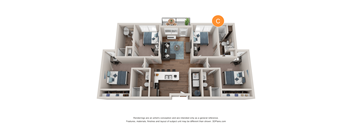 Quad Floor Plan | C Bedroom