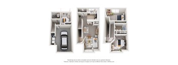 3d floor plans of a 3 bedroom house  house plans and designs