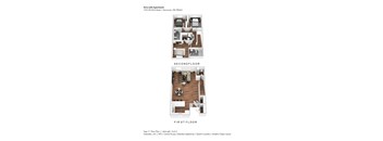Apartment layout for the Terra Lofts in Vancouver, WA.