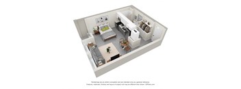 bedroom floor plan an in 3d