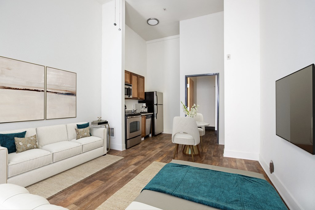 Philadelphia Floor Plan - Living Space and Kitchen