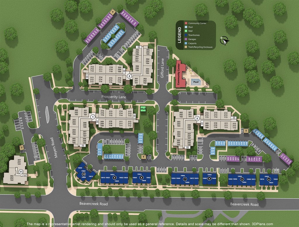 Timberview Apartments Site Map