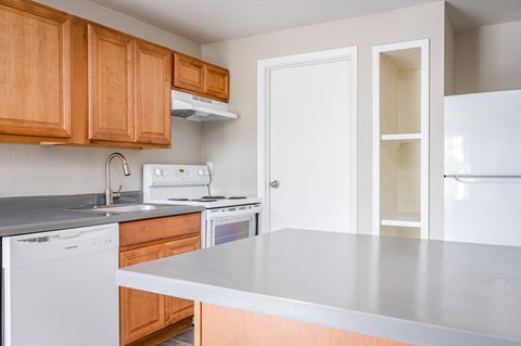 Douglas Square | Kitchen with Cabinets