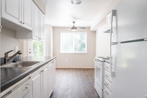The Crossings| Kitchen with White Cabinets