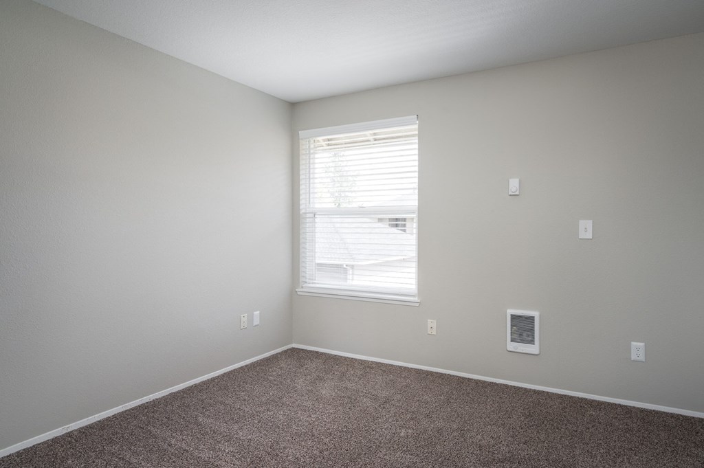 Village at Sunrise | Bedroom with carpet