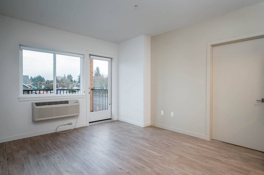 The Byway | #201 Spacious Living and Dining Area with Light Filled Windows