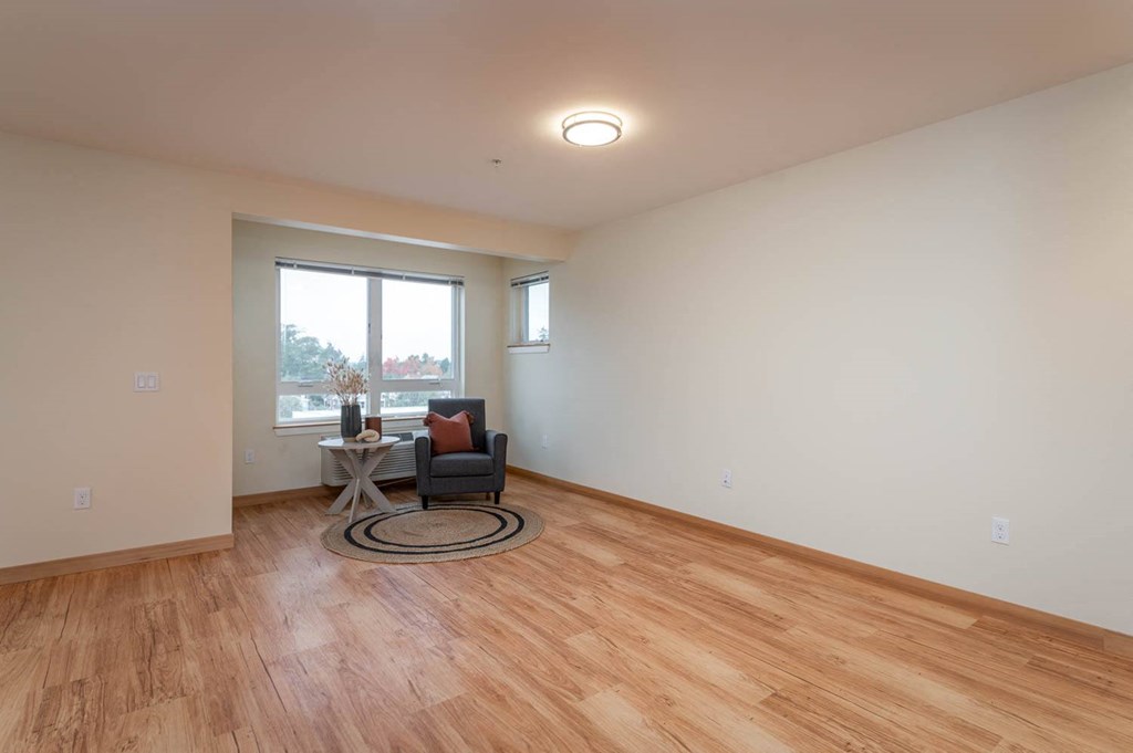 The Morgan | Spacious Living Room with natural light