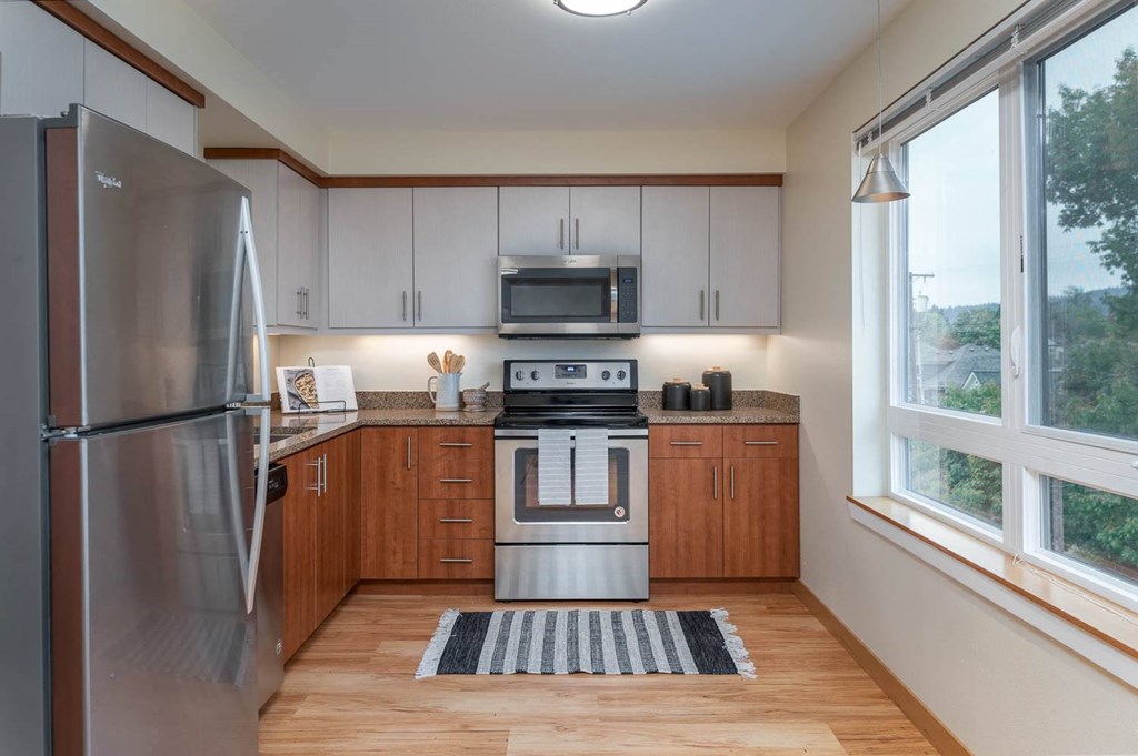 The Morgan | Spacious Kitchen and adjoining Dining Area