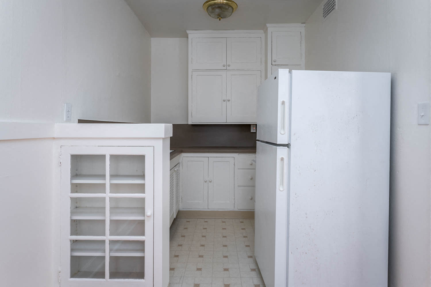 The Shannon | #307 Kitchen with White Cabinetry and Appliances
