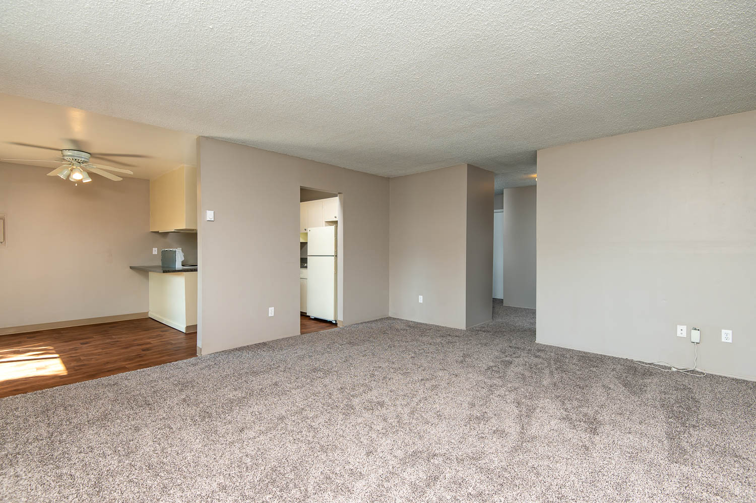 Living Room adjacent to Dining Room