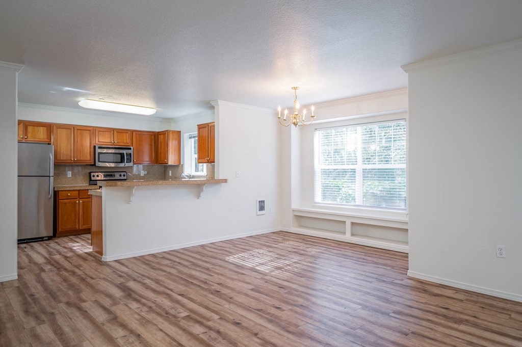 Village at Main Street | 2x2 Spacious Dining Room Adjacent to Kitchen