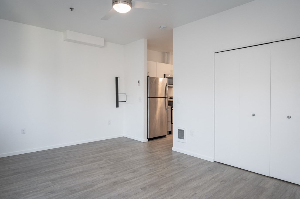 The Lenox | Living Room Area that Connects to Kitchen